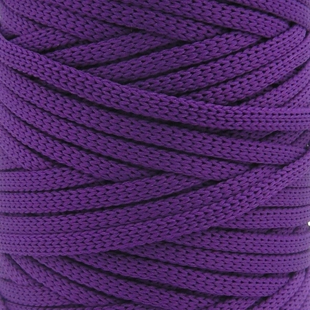 Mia Mote™ ByBag Line Sznurek Poliestrowy matowy płaski bez rdzenia ciemny fioletowy 3mm