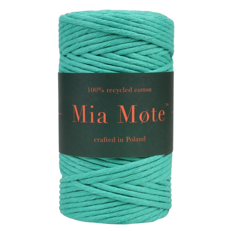Mia Mote™ Classic Line Sznurek bawełniany skręcany do makramy 2mm Malachite Green