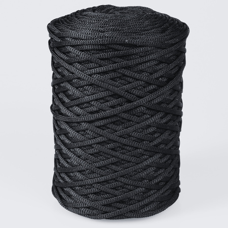 Mia Mote™ ByBag Line Sznurek Poliestrowy płaski bez rdzenia czarny 3mm