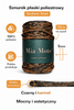 Mia Mote™ ByBag Line Sznurek Poliestrowy płaski bez rdzenia czarny z karmelową nitką 5mm