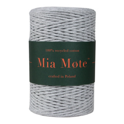 Sznurek bawełniany skręcany do makramy basalt grit 2mm
