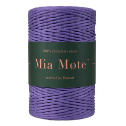 Mia Mote™ Classic Line Sznurek bawełniany skręcany do makramy 2mm  Amethyst