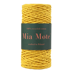 Mia Mote™ Petit Line Sznurek pleciony bawełniany 2mm Orpiment on dolomite