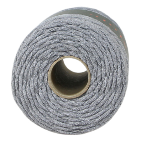 Sznurek bawełniany skręcany do makramy Lavish Striped Flint  3mm