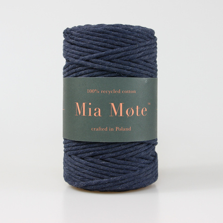 Mia Mote™ Classic Line Sznurek bawełniany skręcany do makramy 3mm Sodalite