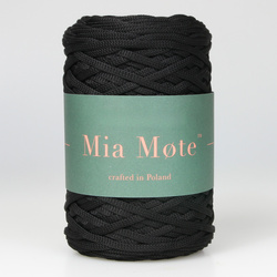 Mia Mote™ ByBag Line Sznurek Poliestrowy płaski bez rdzenia czarny 5mm