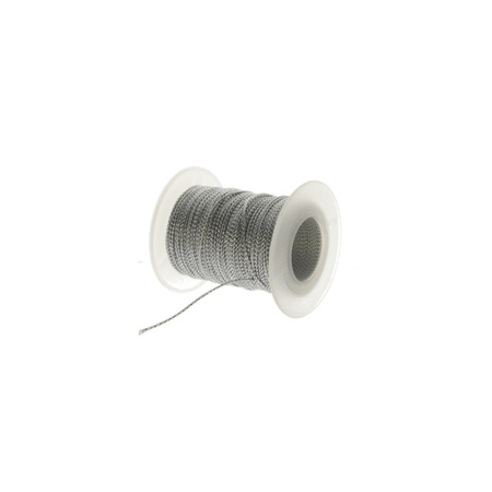 Sznurek Nylonowy Metalizowany Srebrny 1mm