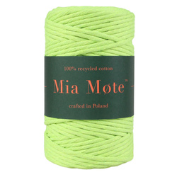 Mia Mote™ Classic Line Sznurek bawełniany skręcany do makramy 5mm lime quartz