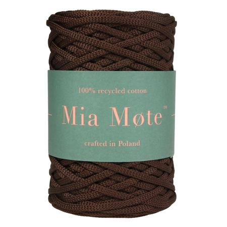 Mia Mote™ ByBag Line Sznurek Poliestrowy płaski bez rdzenia ciemny brązowy czekolada 5mm