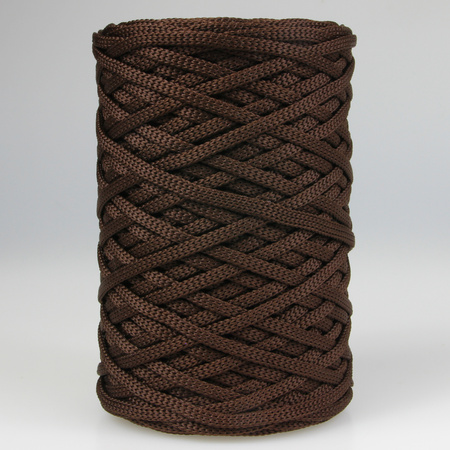 Mia Mote™ ByBag Line Sznurek Poliestrowy płaski bez rdzenia ciemny brązowy czekolada 3mm