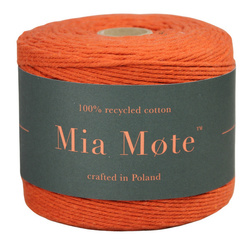 Sznurek bawełniany skręcany do makramy rudy 2mm