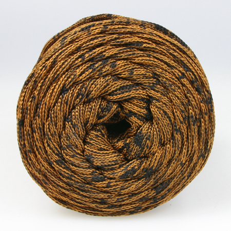 Mia Mote™ ByBag Line Sznurek Poliestrowy płaski bez rdzenia czarny z karmelową nitką 5mm