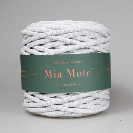 Mia Mote™ / Thinny Line / Sznurek Bawełniany pleciony / Do Makramy / 7mm / Grey White