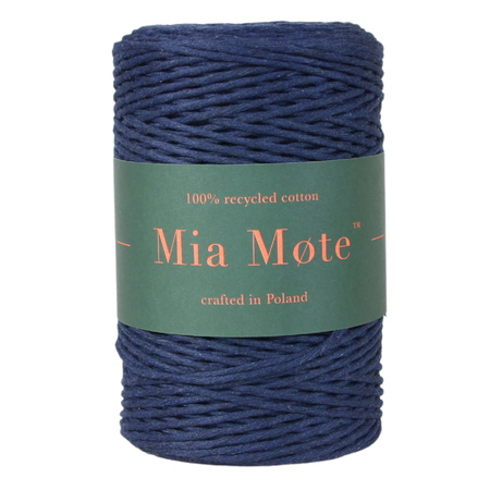 Mia Mote™ Classic Line Sznurek bawełniany skręcany do makramy Star Sapphire 2mm 