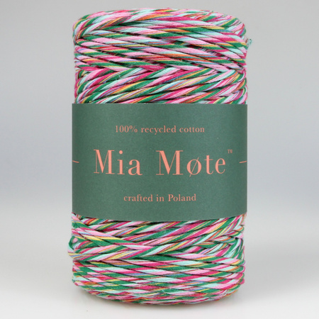 Mia Mote™ Classic Line Sznurek bawełniany skręcany do makramy 3mm stripe