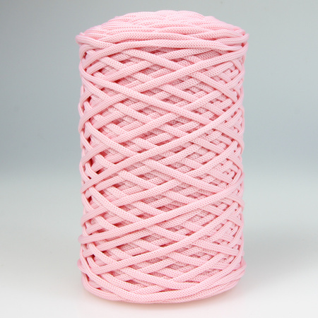 Mia Mote™ ByBag Line Sznurek Poliestrowy matowy płaski bez rdzenia pastelowy różowy 3mm
