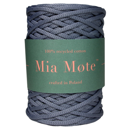 Mia Mote™ ByBag Line Sznurek Poliestrowy płaski bez rdzenia stalowy srebrny 5mm