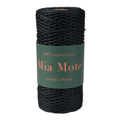 Mia Mote™ ByBag Line Sznurek pleciony poliestrowy okrągły 0.8mm Shungite