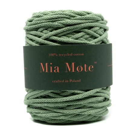 Mia Mote™ Thinny Line sznurek bawełniany 3mm green jasper