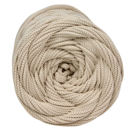 Mia Mote™ ByBag Line  OUTLET CUT  Sznurek Poliestrowy płaski bez rdzenia beżowy jasny 3mm