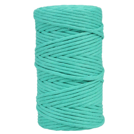 Mia Mote™ Classic Line Sznurek bawełniany skręcany do makramy 5mm Malachite Green