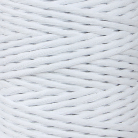 Mia Mote™ Classic Line Sznurek bawełniany skręcany do makramy 3mm chalk