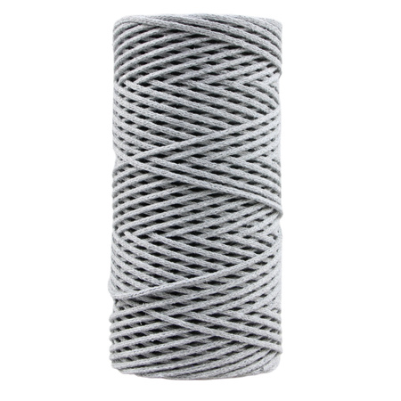 Mia Mote™ Petit Line Sznurek pleciony bawełniany 2mm Outlet CUT Basalt Grit