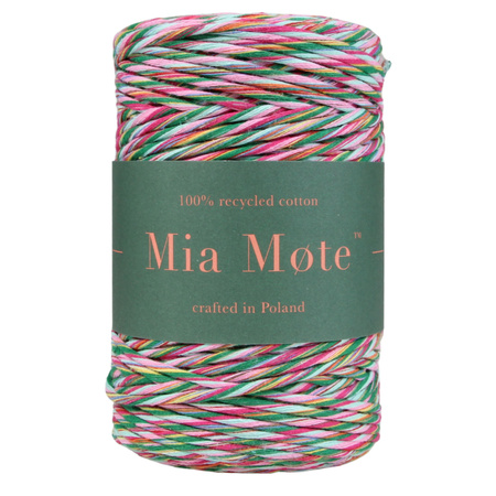 Mia Mote™ Classic Line Sznurek bawełniany skręcany do makramy 3mm stripe