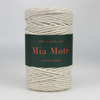 Mia Mote™ Classic Line Sznurek bawełniany skręcany do makramy 5mm light moonstone