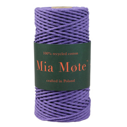 Mia Mote™ Petit Line Sznurek pleciony bawełniany 2mm amethyst