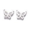 Zawieszka celebrytka do łańcuszka Stal Chirurgiczna Butterfly 18x20x1mm