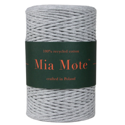 Mia Mote™ Classic Line Sznurek bawełniany skręcany do makramy Striped flint  2mm