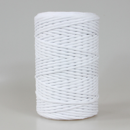 Mia Mote™ Classic Line Sznurek bawełniany skręcany do makramy 3mm chalk