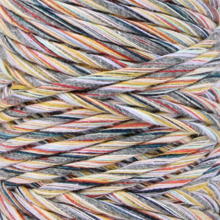 Mia Mote™ Classic Line Sznurek bawełniany skręcany do makramy 3mm stripe