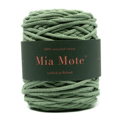 Mia Mote™ Lush Line Sznurek bawełniany 5mm green jasper Nowy Splot