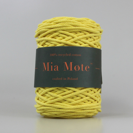 Mia Mote™ Thinny Line sznurek bawełniany 3mm yellow calcite