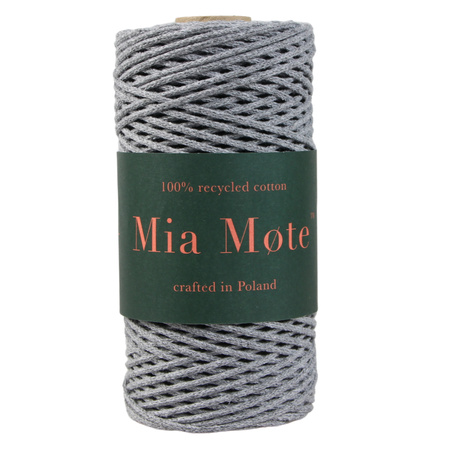 Mia Mote™ Petit Line Sznurek pleciony bawełniany 2mm  Outlet CUT Striped Flint