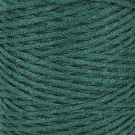 Mia Mote™ Classic Line Sznurek bawełniany skręcany do makramy 2mm emerald