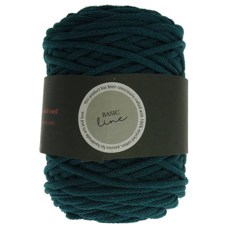 Mia Mote™ Basic Line sznurek bawełniany 5mm malachite fluorite