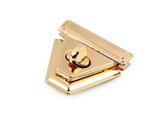 Zapięcie do Torebki klasyczne obrotowe złote 47x50mm
