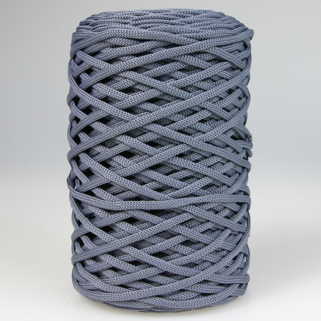 Mia Mote™ ByBag Line Sznurek Poliestrowy płaski bez rdzenia srebrny stalowy 3mm