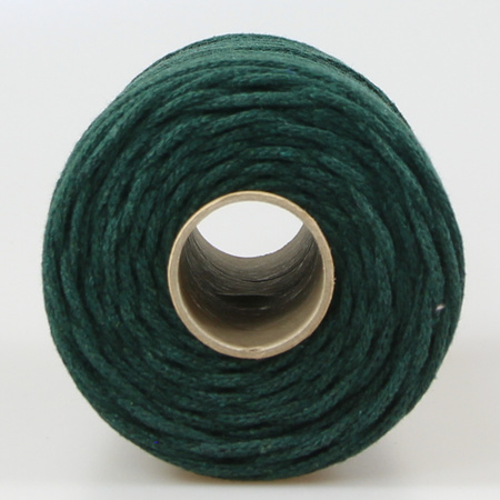Mia Mote™ Petit Line Sznurek pleciony bawełniany 2mm Emerald