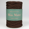 Mia Mote™ ByBag Line Sznurek Poliestrowy płaski bez rdzenia ciemny brązowy czekolada 5mm
