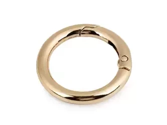 Karabińczyk okrągły Kółko metalowe otwierane szekla do torebki złoty 25/4.5mm