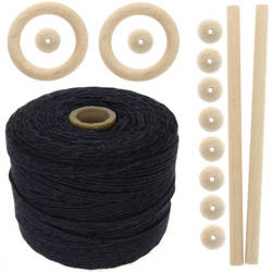 Zestaw do makramy dla początkujących 2mm z akcesoriami