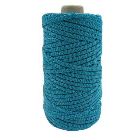 Mia Mote™ ByBag Line Sznurek Poliestrowy matowy płaski bez rdzenia turkusowy 3mm