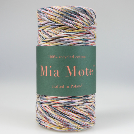 Mia Mote™ Classic Line Sznurek bawełniany skręcany do makramy 3mm stripe