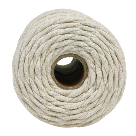 Mia Mote™ Classic Line Sznurek bawełniany skręcany do makramy 5mm light moonstone