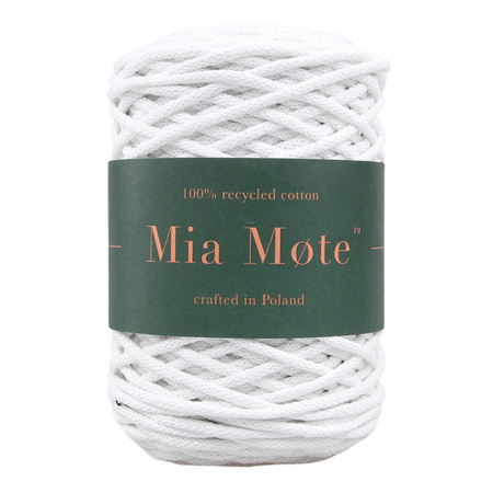 Mia Mote™ Basic Line sznurek bawełniany 5mm chalk