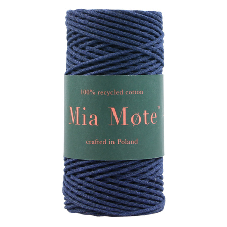 Mia Mote™ Petit Line OUTLET CUT  Sznurek pleciony bawełniany 2mm Star Shappire